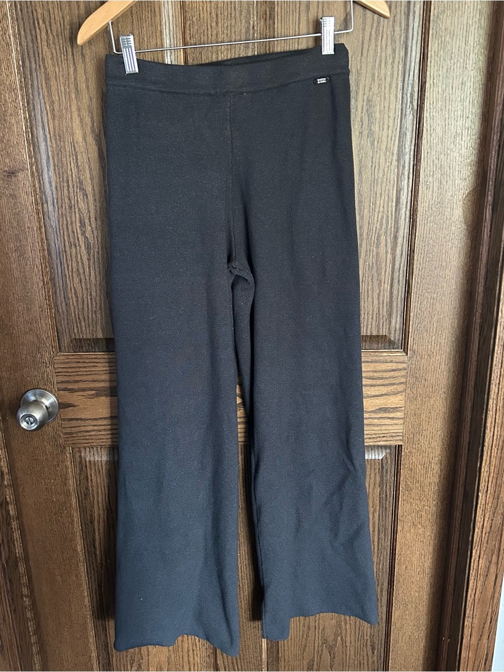Scotch & Soda Black Flare Knit Pants